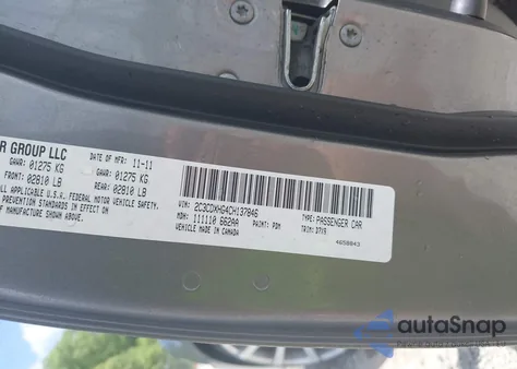 2012 Dodge Charger Sxt z USA, uszkodzony, nr VIN 2C3CDXHG4CH137846